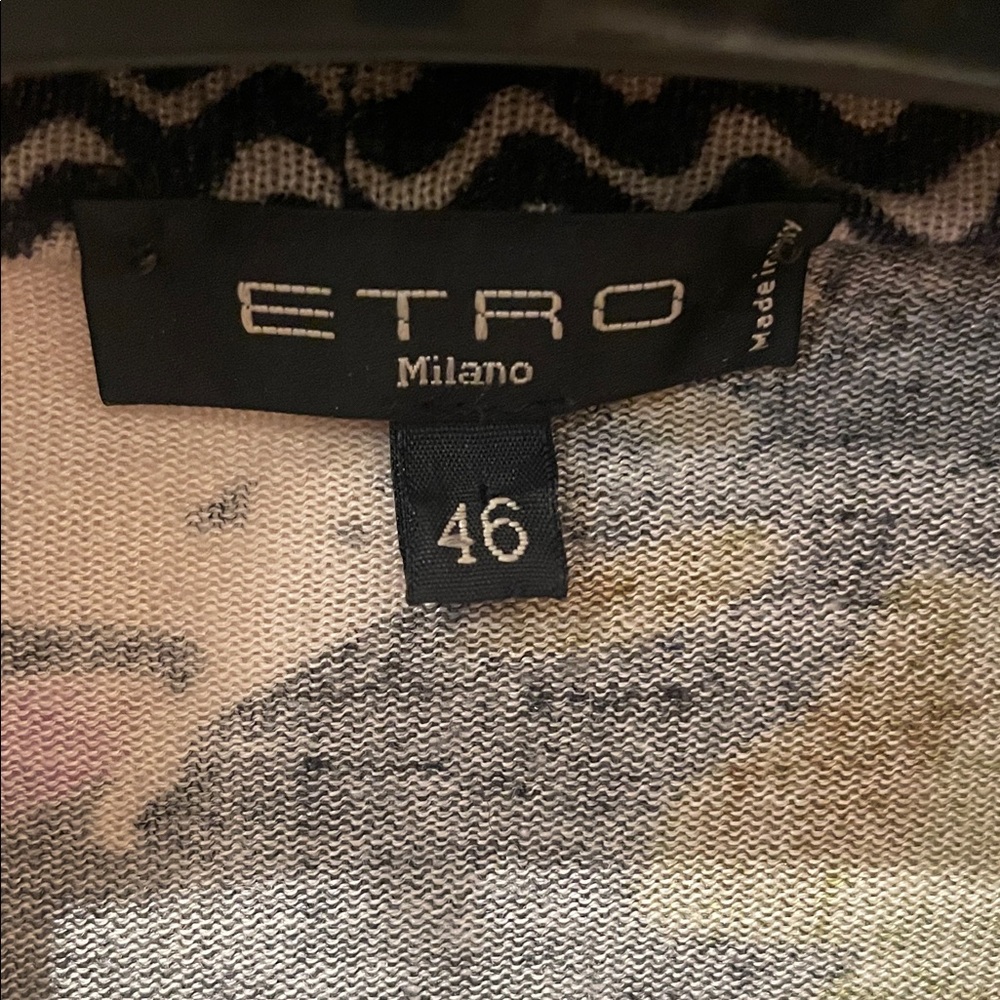 Etro Multicolor Patterned open sweater - image 2
